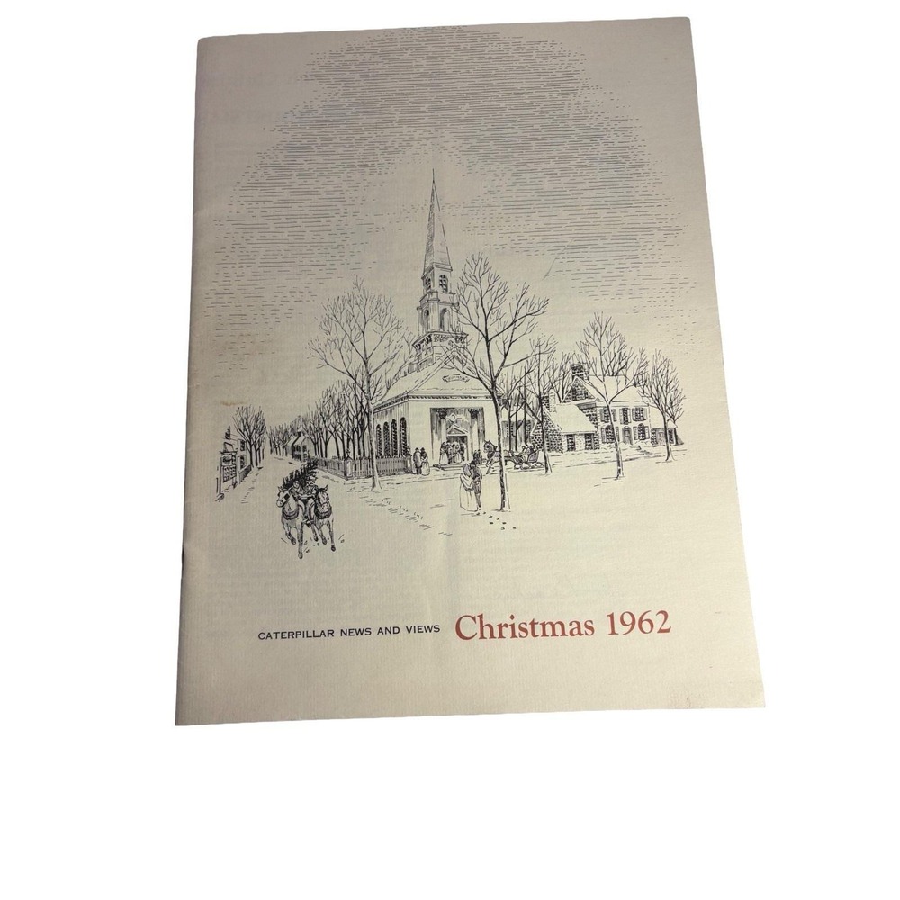 Vintage Caterpillar News And Views Magazine Christmas 1962